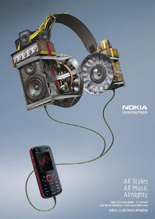 诺基亚音乐手机广告 - 广告设计 - 设计帝国